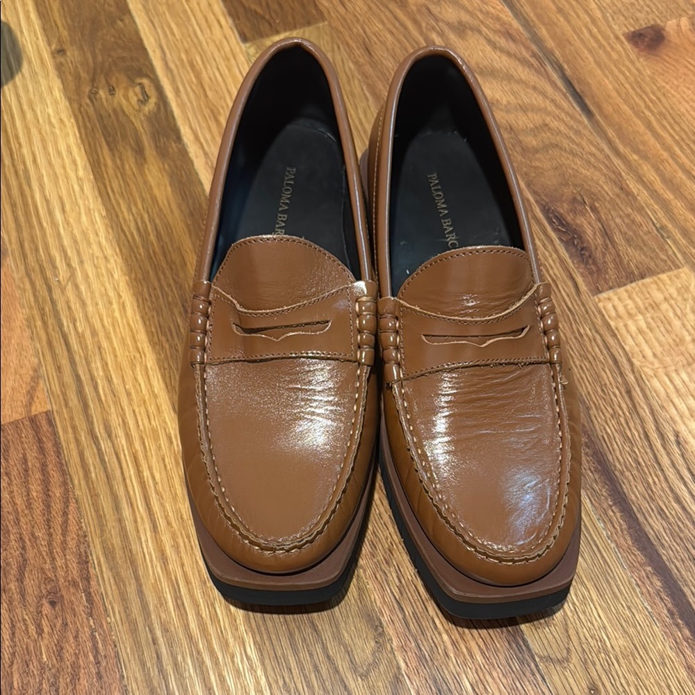 Elegant Brown Leather Loafers